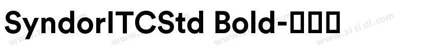 SyndorITCStd Bold字体转换